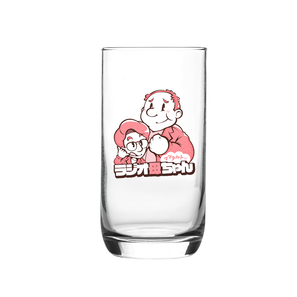 【ママタルトのラジオ母ちゃん】クリアグラス(受注製造)-GERA公式グッズ