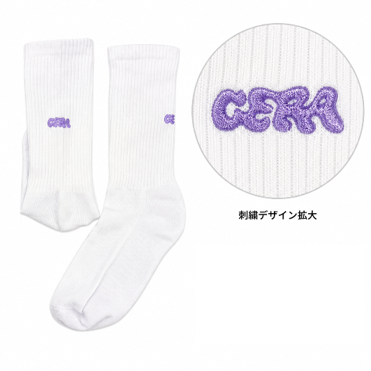 【GERA】ロゴ刺繍ソックス