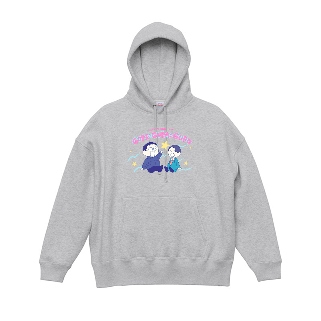 【春とヒコーキのグピ☆グパ☆グポ】ビッグシルエットパーカー（受注製造）-GERA公式グッズ
