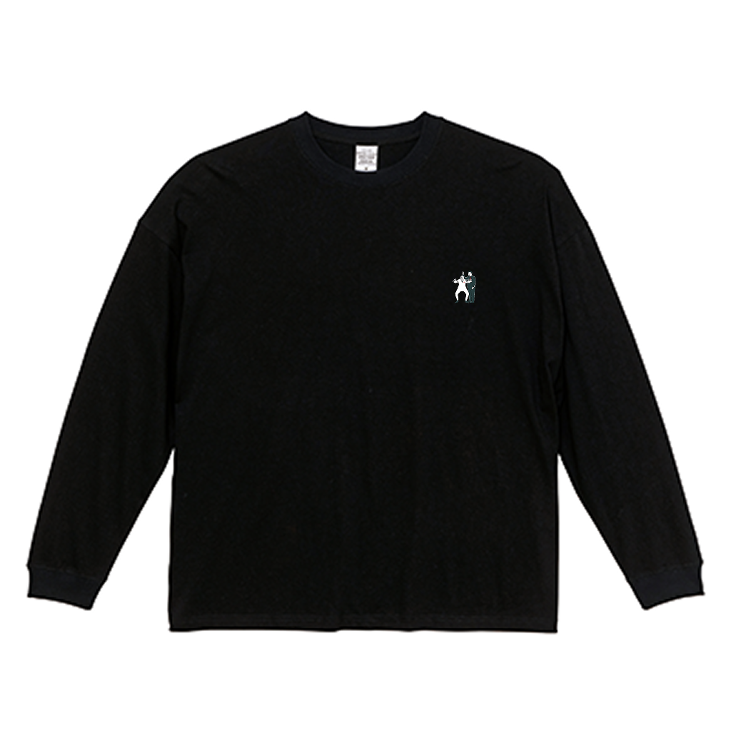 【錦鯉の人生五十年】ビッグシルエットロングスリーブTシャツ（受注製造）-GERA公式グッズ