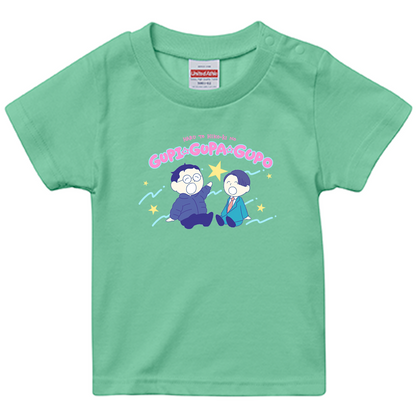 【春とヒコーキのグピ☆グパ☆グポ】スタンダードTシャツ_ベビー用（受注製造）-GERA公式グッズ