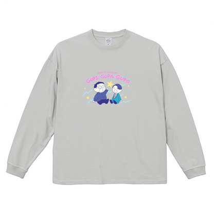【春とヒコーキのグピ☆グパ☆グポ】ビッグシルエットロングスリーブTシャツ（受注製造）-GERA公式グッズ