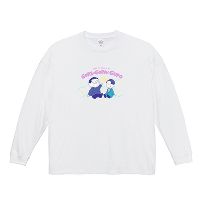 【春とヒコーキのグピ☆グパ☆グポ】ビッグシルエットロングスリーブTシャツ（受注製造）-GERA公式グッズ
